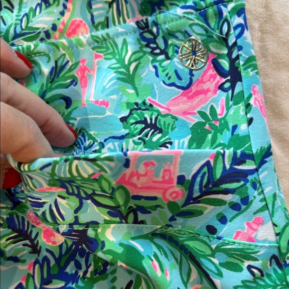 🌴 Lilly Pulitzer 14 ⛳️ Luxetic Monica golf skort Blue Horizon Par Fection UPF50 - Picture 7 of 15